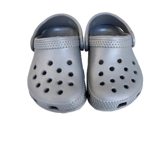 Crocs, Gray,  Kids/Toddler shoes, size 5 - Picture 1 of 6